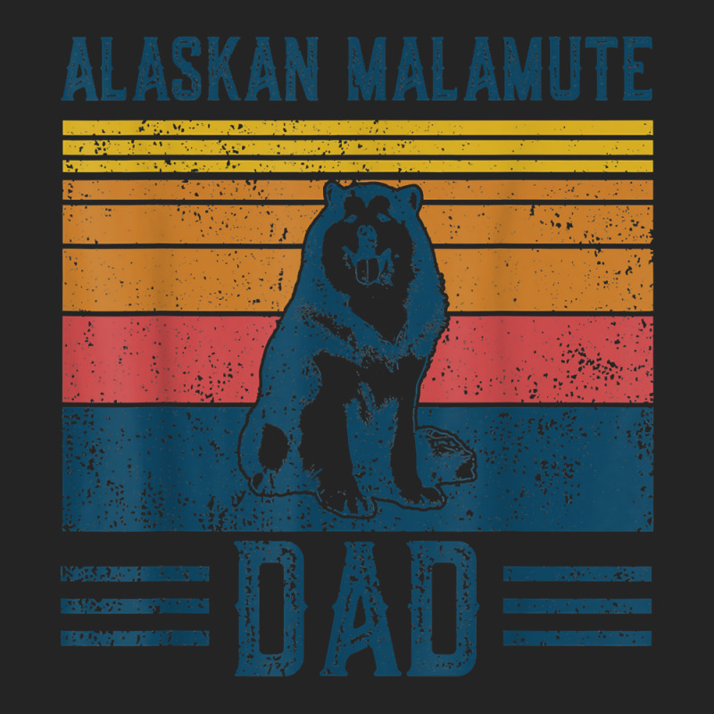 Dog Alaskan Malamute Dad   Vintage Alaskan Malamute Dad T Shirt 3/4 Sleeve Shirt | Artistshot