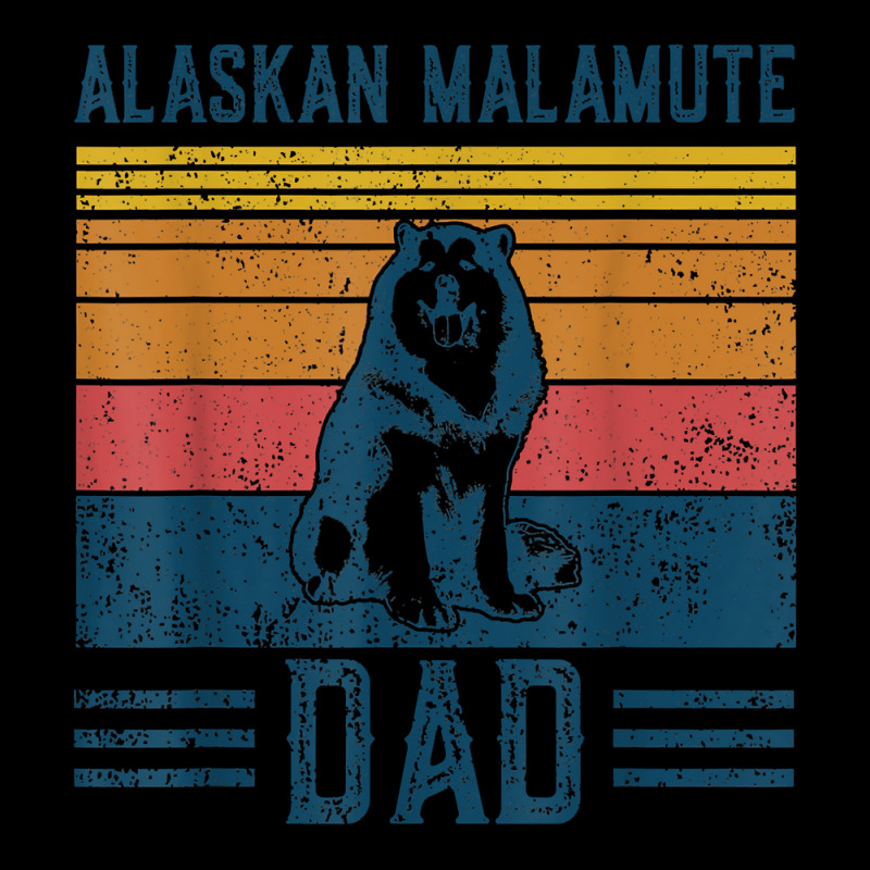 Dog Alaskan Malamute Dad   Vintage Alaskan Malamute Dad T Shirt Zipper Hoodie | Artistshot