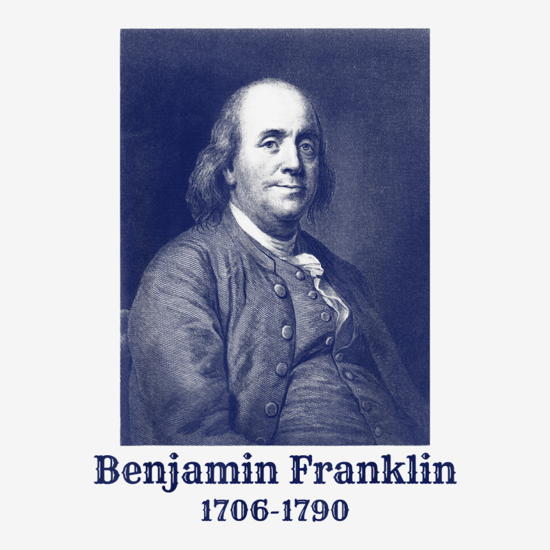 Ben Franklin T Shirt. Vintage Founding Father Tee Metal Print Horizontal | Artistshot