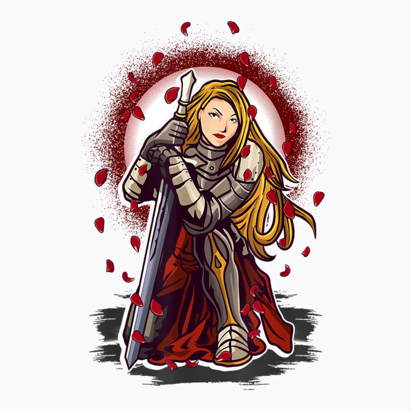 Woman Female Warrior Knight Medieval Fantasy Armor Sword T Shirt T-shirt | Artistshot