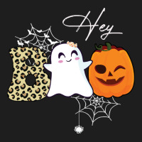 Gift Idea T  Shirt Hey Boo Cute Ghost With Pumpkin Halloween T  Shirt Classic T-shirt | Artistshot