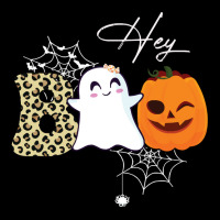 Gift Idea T  Shirt Hey Boo Cute Ghost With Pumpkin Halloween T  Shirt Lightweight Hoodie | Artistshot