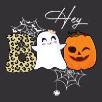 Gift Idea T  Shirt Hey Boo Cute Ghost With Pumpkin Halloween T  Shirt Vintage Hoodie And Short Set | Artistshot