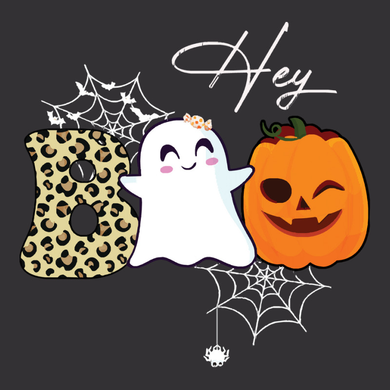 Gift Idea T  Shirt Hey Boo Cute Ghost With Pumpkin Halloween T  Shirt Vintage Hoodie And Short Set | Artistshot