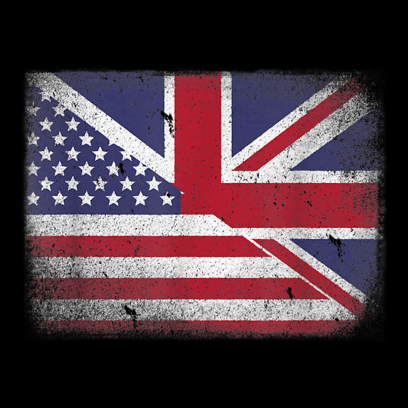 British American Flag Great Britain Union Jack . V-neck Tee | Artistshot