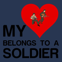 My Heart Belongs To A Soldier Men Denim Jacket | Artistshot