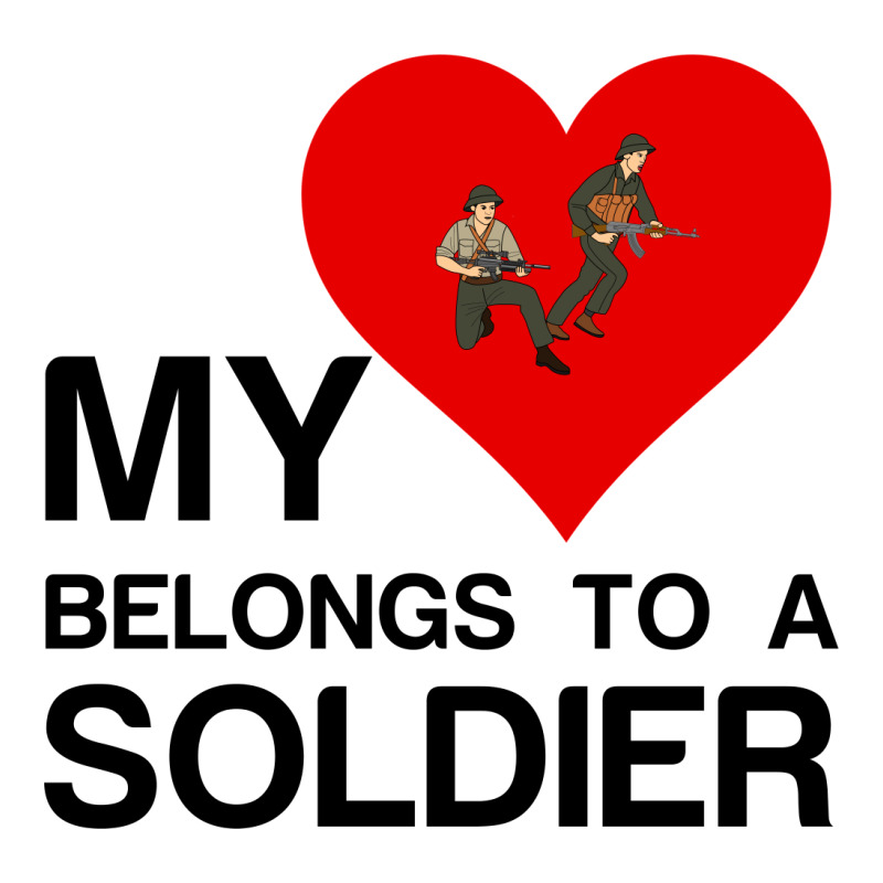 My Heart Belongs To A Soldier 3/4 Sleeve Shirt | Artistshot