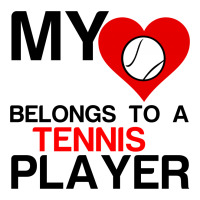 My Heart Belongs To A Tennis Player Men's Long Sleeve Pajama Set | Artistshot