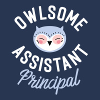 Owlsome Assistant Principal Pun Funny Gift Idea Men Denim Jacket | Artistshot