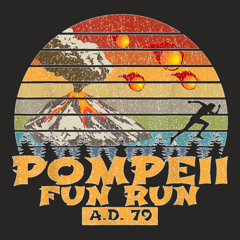 Pompeii Fun Run Ad 79 Vintage Retro Distressed Gift Ladies Fitted T-shirt | Artistshot