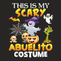 This Is My Scary Costume Abuelito Ghost Pumpkin Halloween Ladies Fitted T-shirt | Artistshot