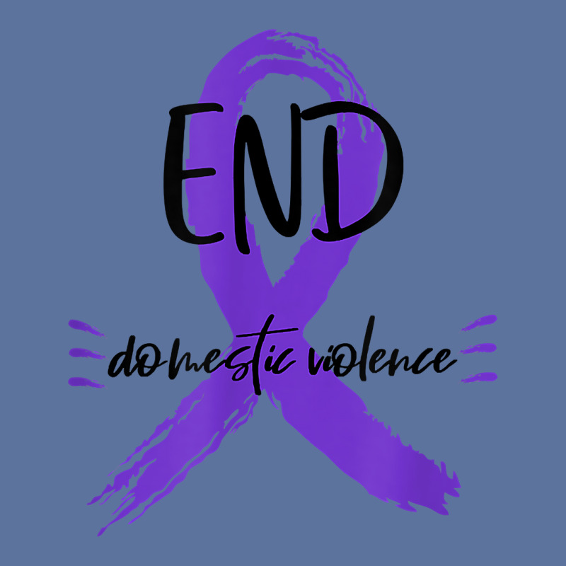 End Domestic Violence With A Ribbon Domestic Violence Aware T Shirt Lightweight Hoodie by cm-arts | Artistshot