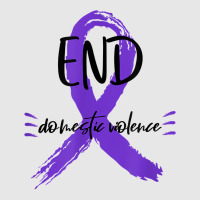 End Domestic Violence With A Ribbon Domestic Violence Aware T Shirt Unisex Jogger | Artistshot