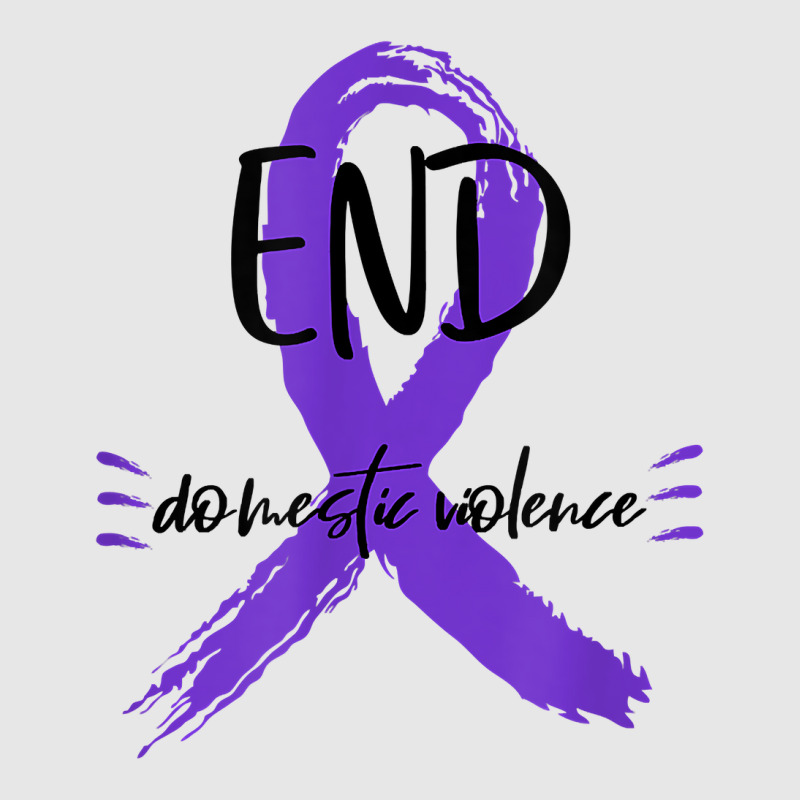 End Domestic Violence With A Ribbon Domestic Violence Aware T Shirt Unisex Jogger by cm-arts | Artistshot