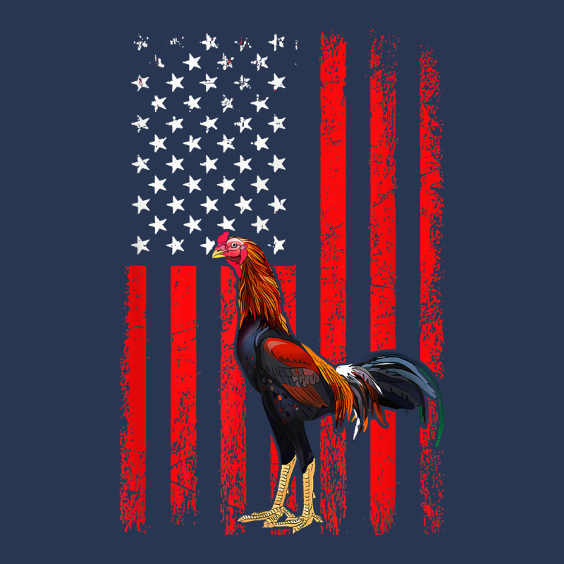 American Flag Cock Fighting Rooster Men Denim Jacket by pennyWelborn | Artistshot