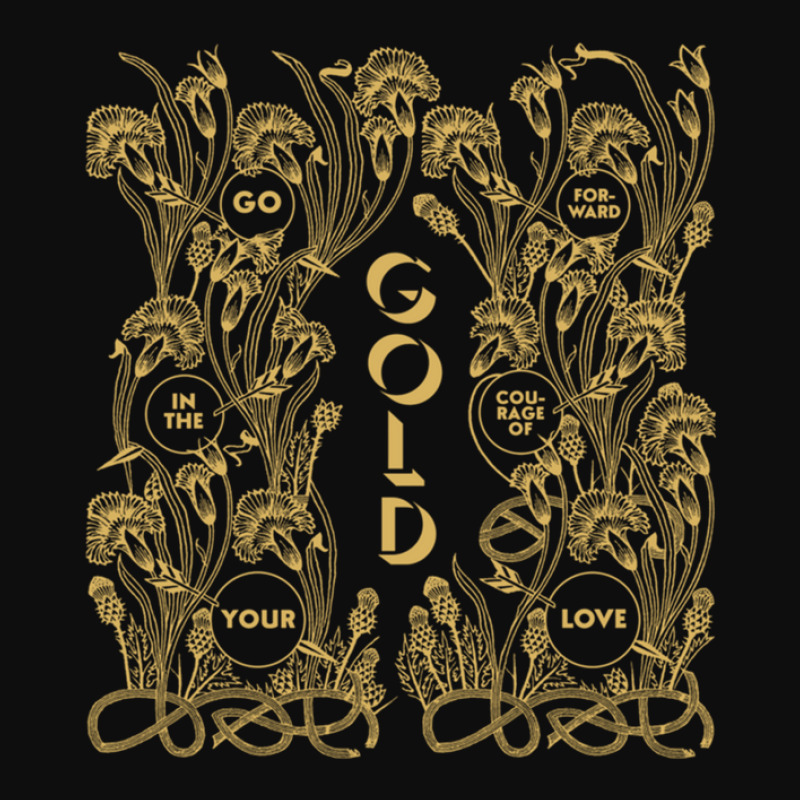 Gold – Go Forward In The Courage Of Your Love Alabaster Deplume-giga Crop Top by cm-arts | Artistshot