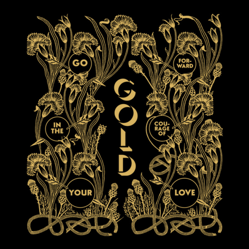 Gold – Go Forward In The Courage Of Your Love Alabaster Deplume-giga Cropped Hoodie by cm-arts | Artistshot