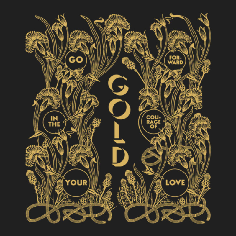 Gold – Go Forward In The Courage Of Your Love Alabaster Deplume-giga Ladies Polo Shirt by cm-arts | Artistshot