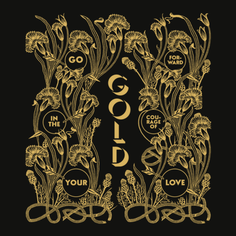 Gold – Go Forward In The Courage Of Your Love Alabaster Deplume-giga Scorecard Crop Tee by cm-arts | Artistshot