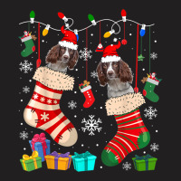 Christmas Socks Pajama English Springer Spaniels Dog Lover T-shirt | Artistshot