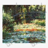 The Bridge Over The Water Lily Pond By Claude Monet Ladies Fitted T-shirt | Artistshot