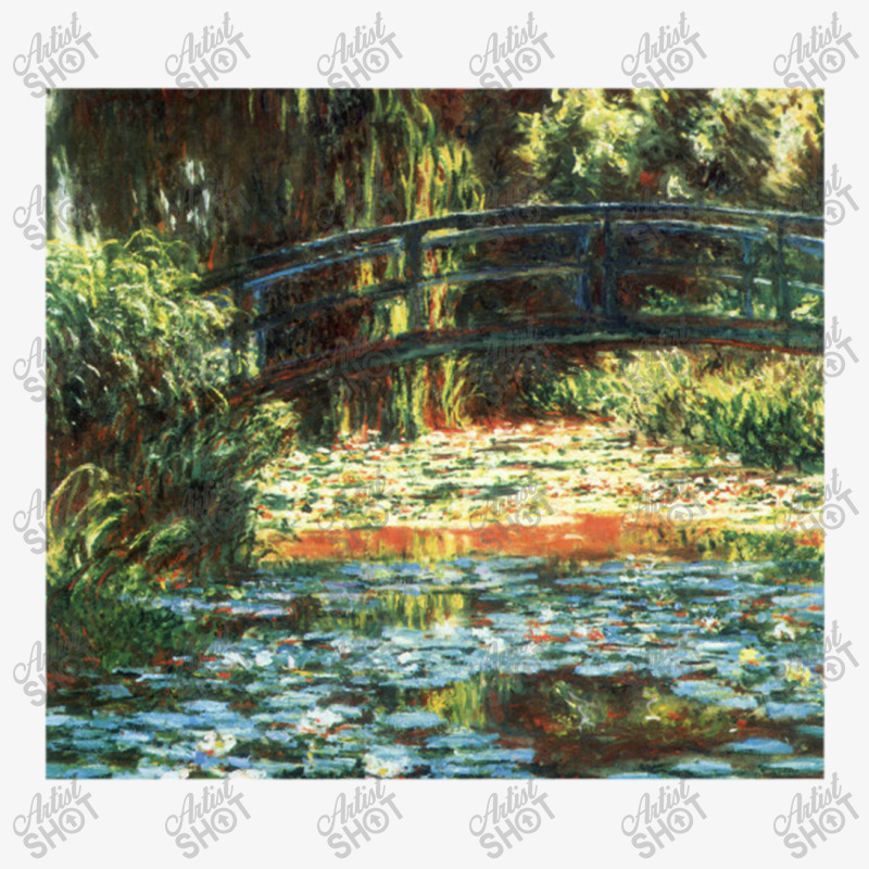 The Bridge Over The Water Lily Pond By Claude Monet Ladies Fitted T-Shirt by limolasmabelas | Artistshot