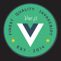 Vuejs Framework Badge Outline T-shirt | Artistshot