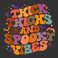 Retro Thick Thighs And Spooky Vibes Halloween Party Groovy Baby Bodysuit | Artistshot