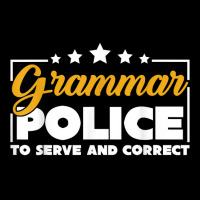 Funny Grammar Police To Serve And Correct Grammar T Shirt Adjustable Cap | Artistshot