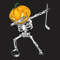 Cool Dabbing Skeleton Hockey Halloween Hockey Player T-shirt | Artistshot