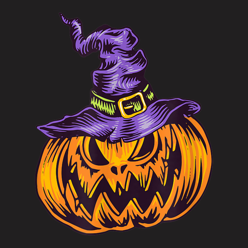 Halloween Pumpkin Witch Hat Witchcraft Costume T-shirt | Artistshot