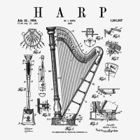 Harp Vintage Patent Harpist Drawing Print T Shirt Classic T-shirt | Artistshot