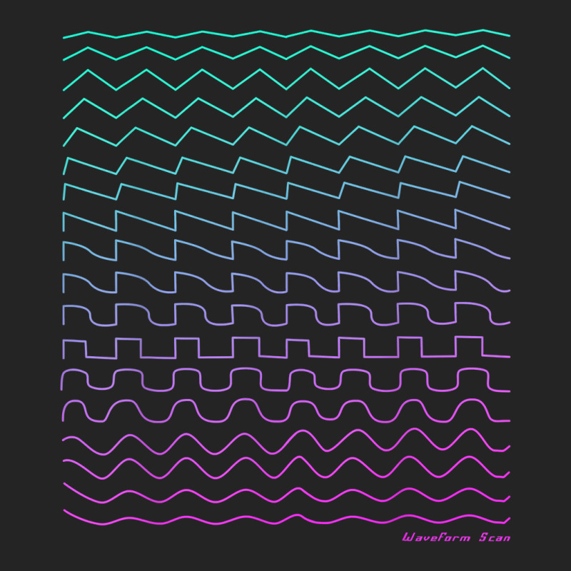 Synthesizer Waveform T Shirt 3/4 Sleeve Shirt | Artistshot