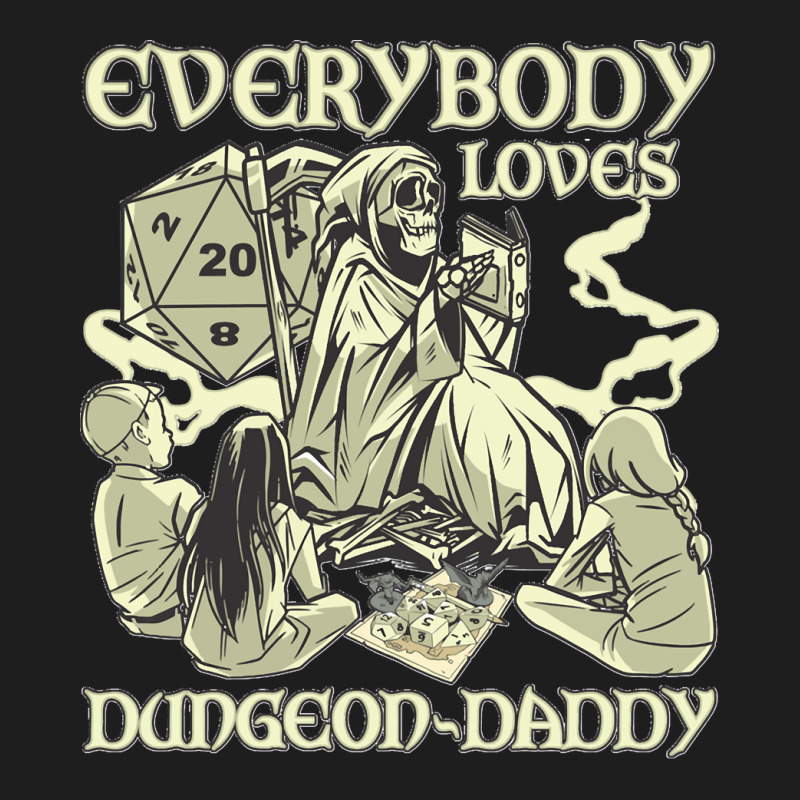 Rpg Gamer Dungeon Daddy D20 Dice Pen And Paper Board Game Classic Classic T-shirt | Artistshot