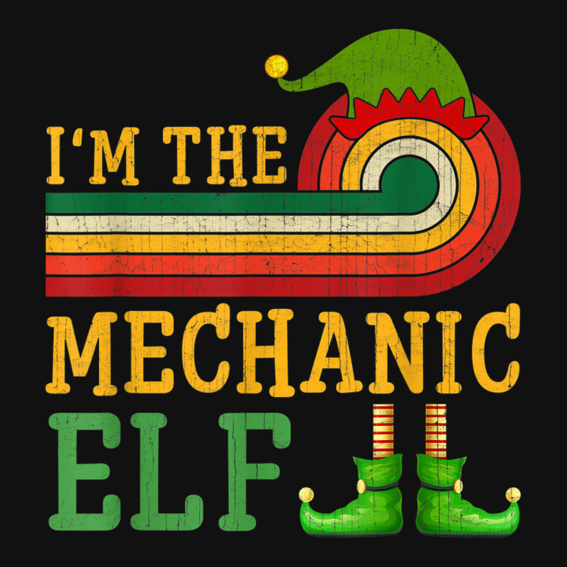 I'm The Mechanic Elf Matching Group Christmas Party Pajama Metal Print Vertical | Artistshot