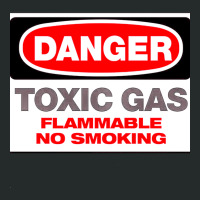 Danger Toxic Gas, Danger, Toxic, Gas, Danger Toxic Ga, Danger Toxic Ga Women's Triblend Scoop T-shirt | Artistshot