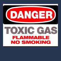 Danger Toxic Gas, Danger, Toxic, Gas, Danger Toxic Ga, Danger Toxic Ga Ladies Denim Jacket | Artistshot