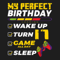 17th Birthday Party Perfect For Gamer 17 Years Old Boy Kids Classic T-shirt | Artistshot