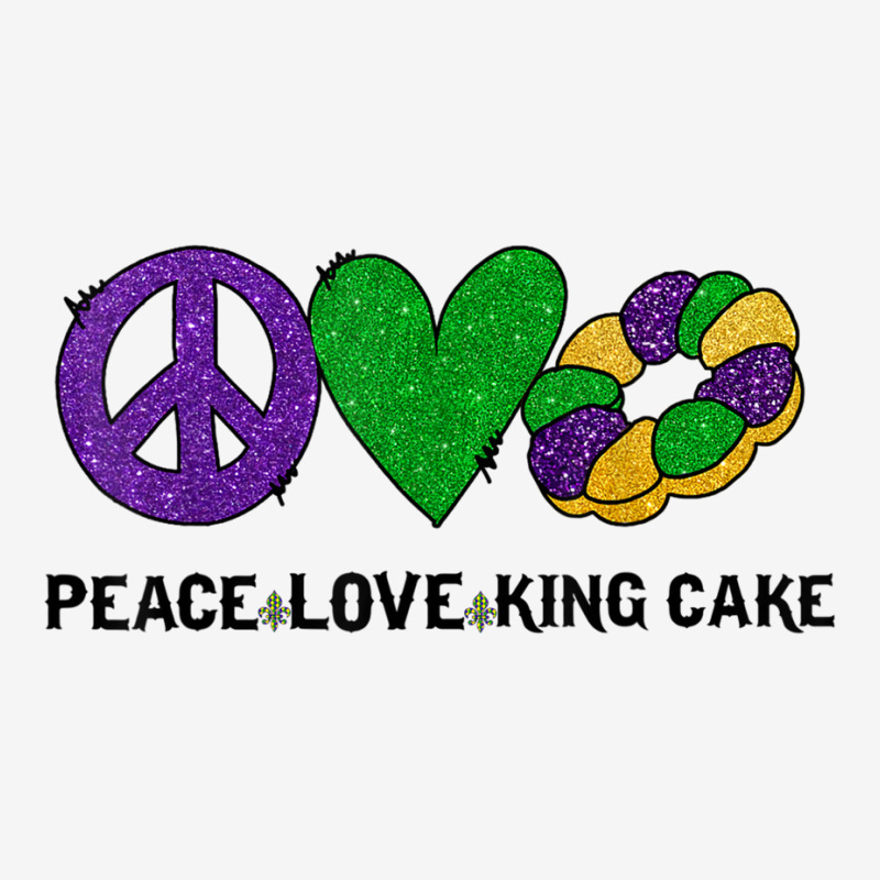 Peace Love King Cake Mardi Gras Tshirt Men Women Kids T Shirt Adjustable Cap | Artistshot