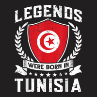 Vintage Design Tunisian Flag Legends Were Born In Tunisia T-shirt | Artistshot