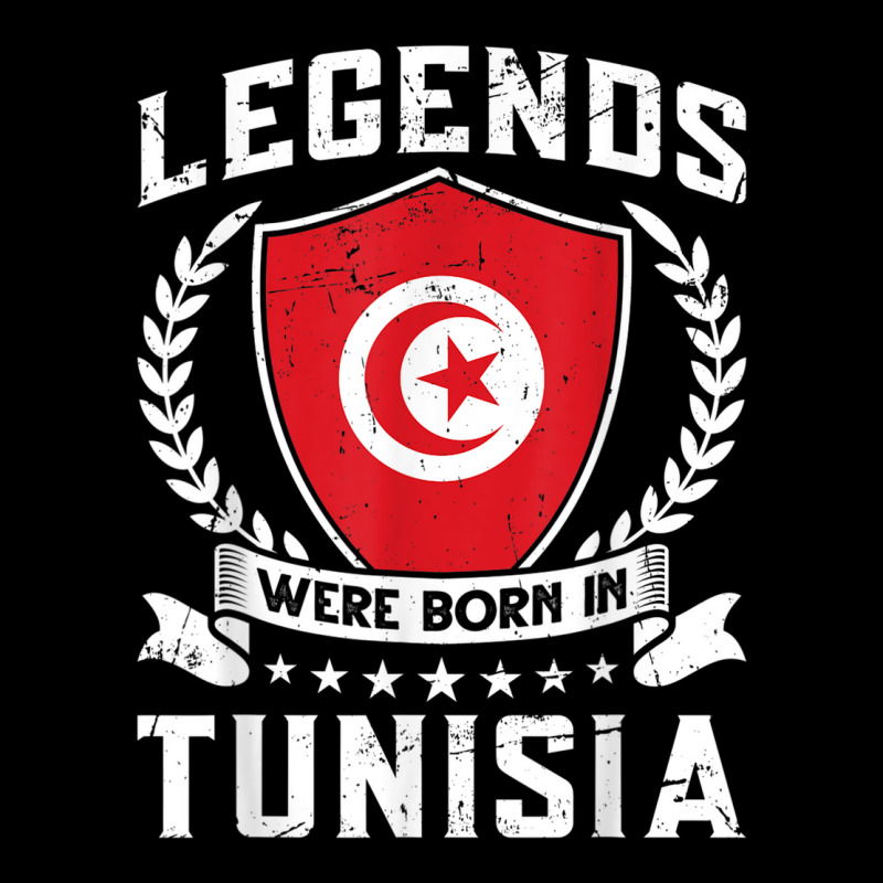 Vintage Design Tunisian Flag Legends Were Born In Tunisia V-neck Tee | Artistshot