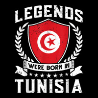 Vintage Design Tunisian Flag Legends Were Born In Tunisia Zipper Hoodie | Artistshot