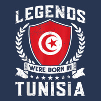 Vintage Design Tunisian Flag Legends Were Born In Tunisia Men Denim Jacket | Artistshot