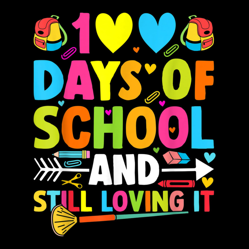 Cute 100 Days Of School And Still Loving It Hearts 100th Day T Shirt Adjustable Cap | Artistshot