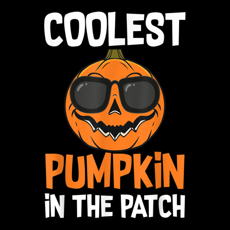 Coolest Pumpkin In The Patch Halloween Boys Girls Men Kids V-neck Tee | Artistshot