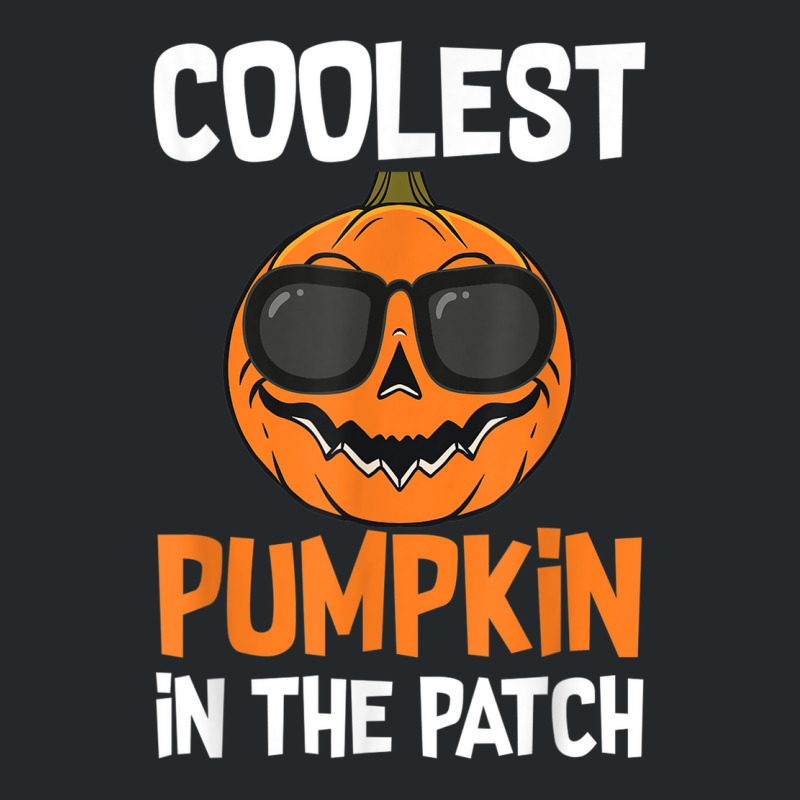 Coolest Pumpkin In The Patch Halloween Boys Girls Men Kids Crewneck Sweatshirt | Artistshot