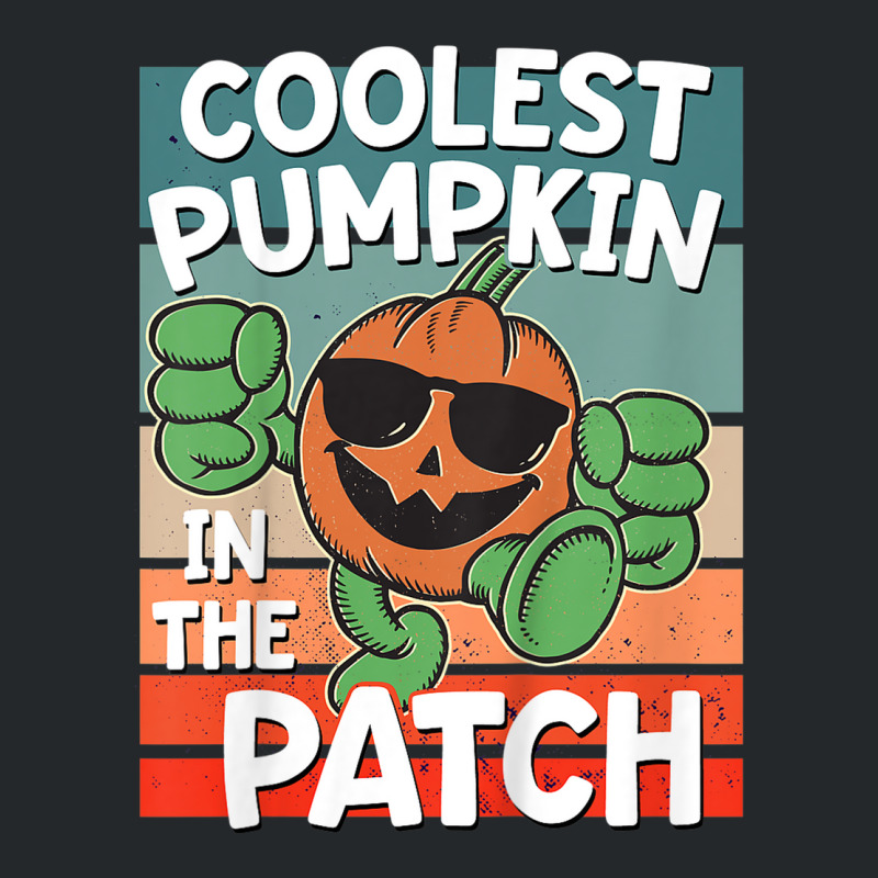 Kids Funny Kids Halloween Shirt Coolest Pumpkin In The Patch Crewneck Sweatshirt | Artistshot