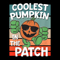 Kids Funny Kids Halloween Shirt Coolest Pumpkin In The Patch Men's Long Sleeve Pajama Set | Artistshot