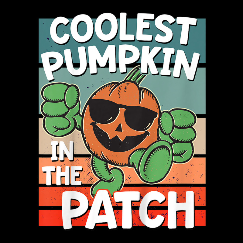 Kids Funny Kids Halloween Shirt Coolest Pumpkin In The Patch Men's Long Sleeve Pajama Set | Artistshot