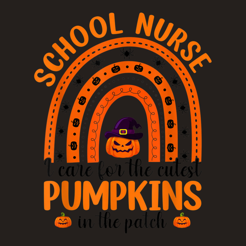 School Nurse Cutest Pumpkins Rainbow Halloween Spider Tank Top | Artistshot